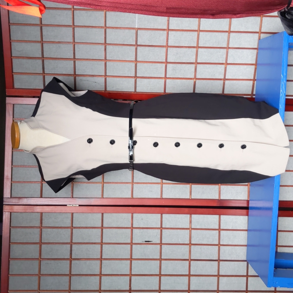 Calvin Klein dress tan and black medium